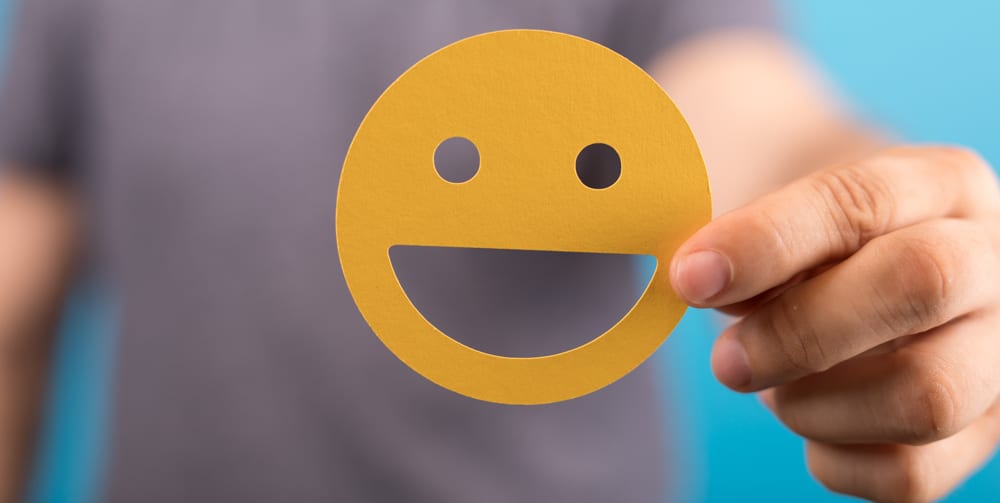 Be Positive and Smiling icon!